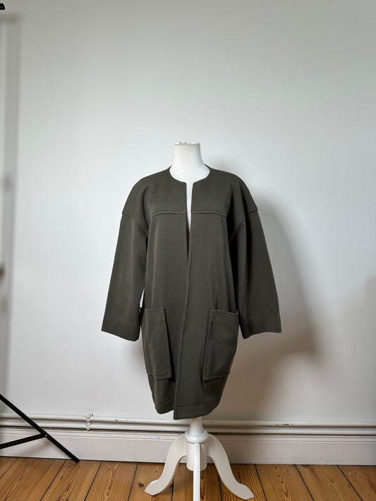 Vintage Givenchy Cotton Blend Coat Olive Green L