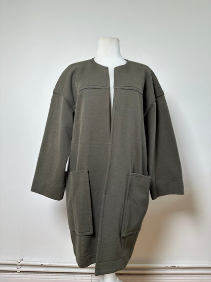 Vintage Givenchy Cotton Blend Coat Olive Green L