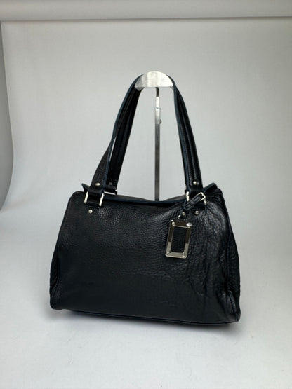 Vintage Courreges Paris Leather Bag black