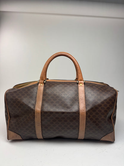 Sac de sport vintage Céline Paris Triomphe Monogram marron