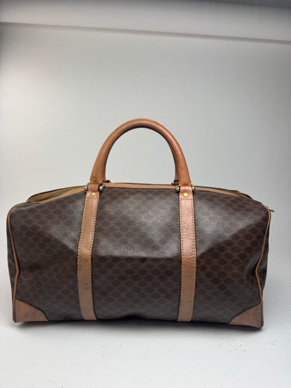 Sac de sport vintage Céline Paris Triomphe Monogram marron