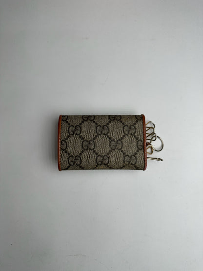 Vintage Gucci Leather Monogram Key Holder