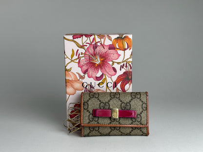 Vintage Gucci Leather Monogram Key Holder