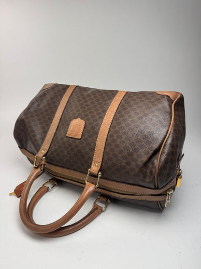 Sac de sport vintage Céline Paris Triomphe Monogram marron