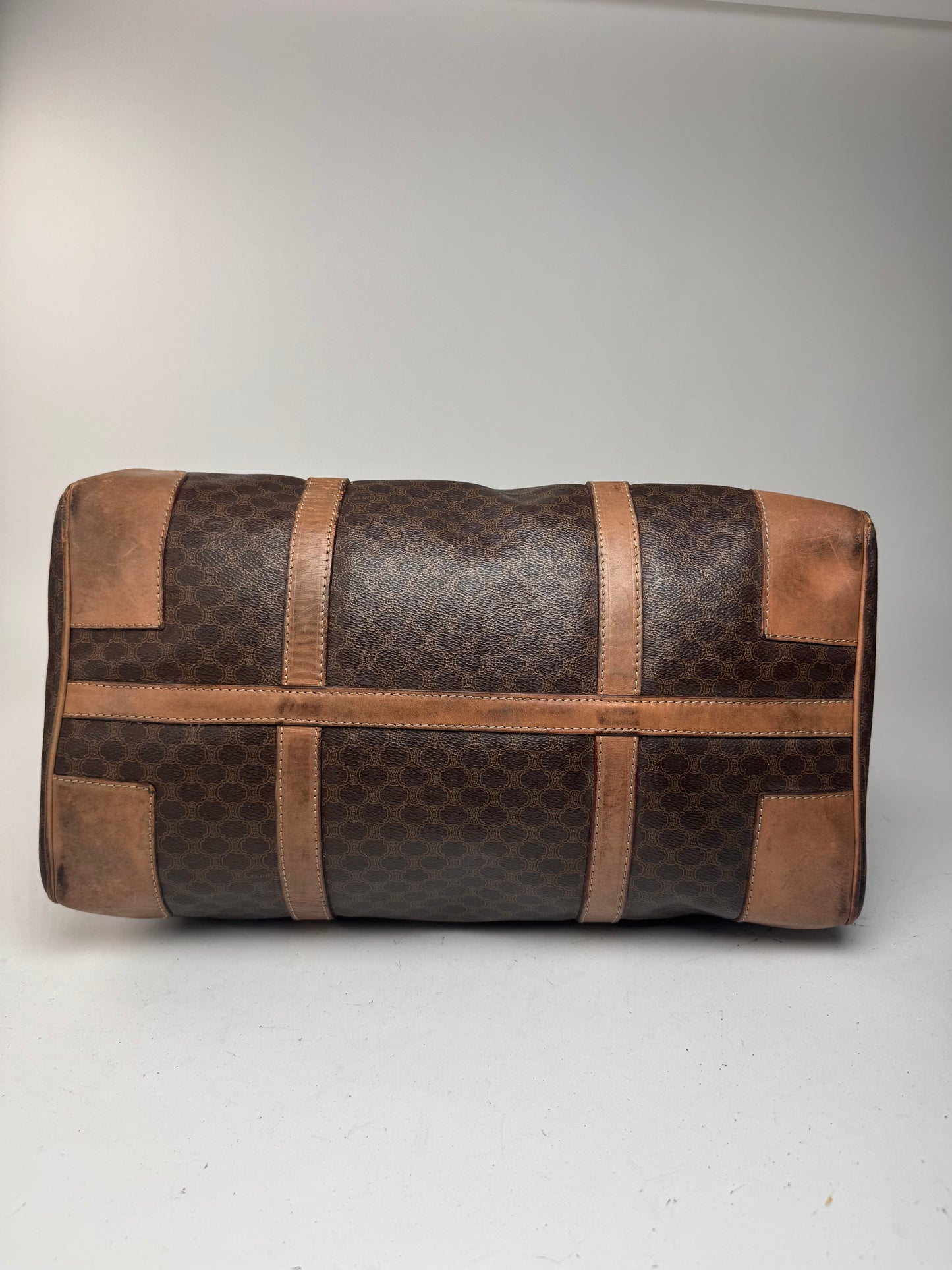 Sac de sport vintage Céline Paris Triomphe Monogram marron