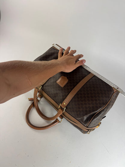 Sac de sport vintage Céline Paris Triomphe Monogram marron