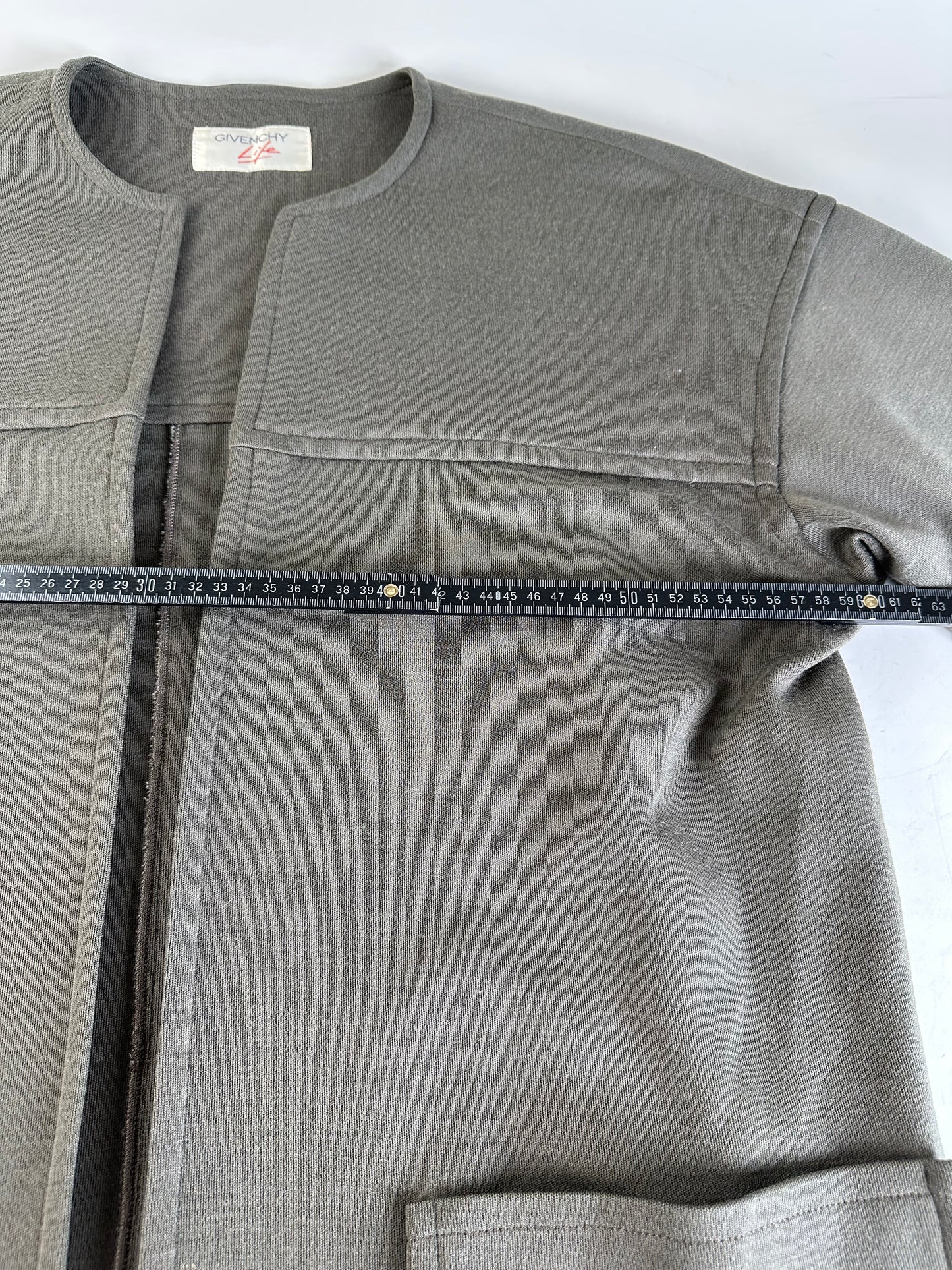 Vintage Givenchy Cotton Blend Coat Olive Green L
