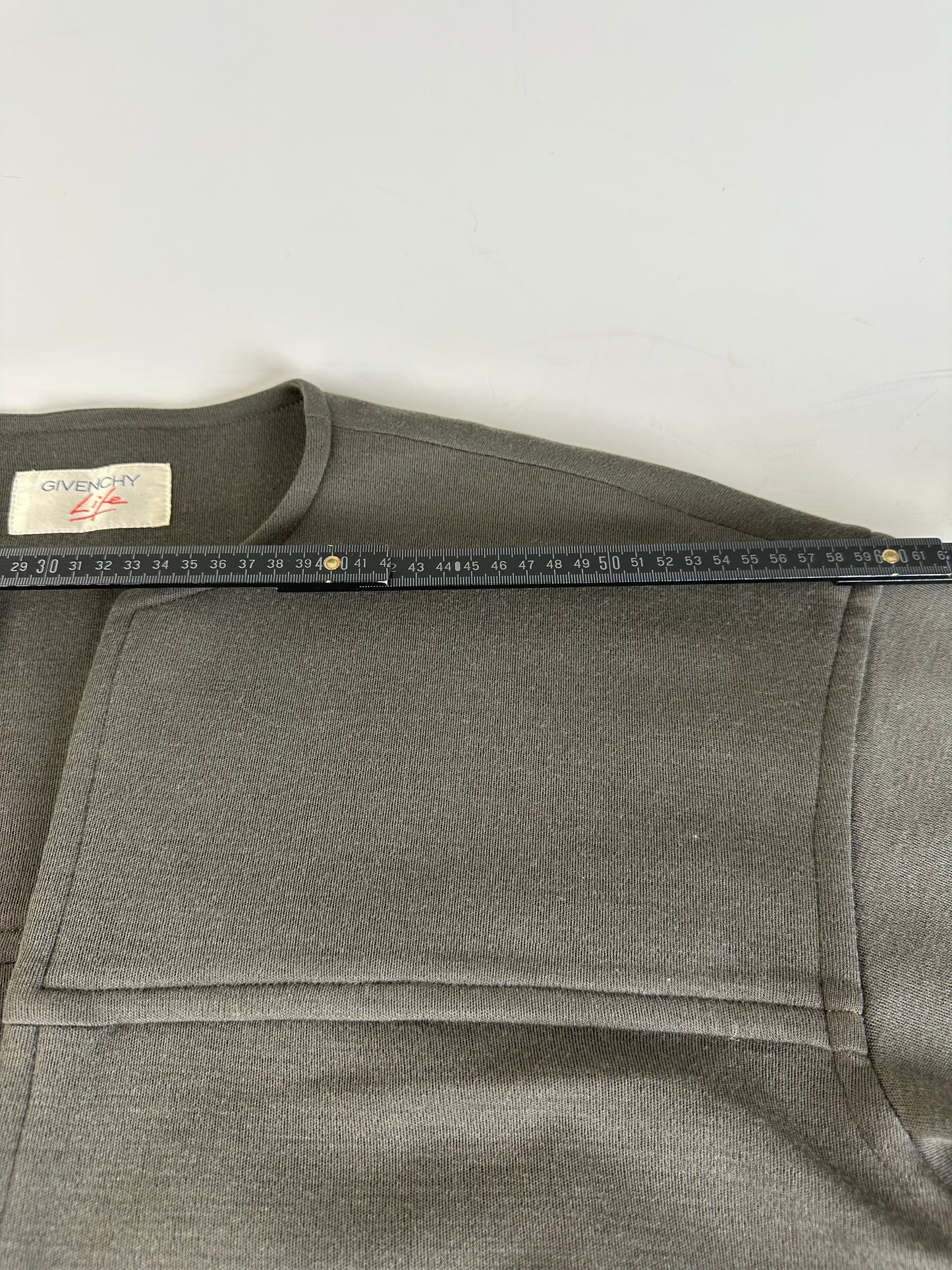 Vintage Givenchy Cotton Blend Coat Olive Green L