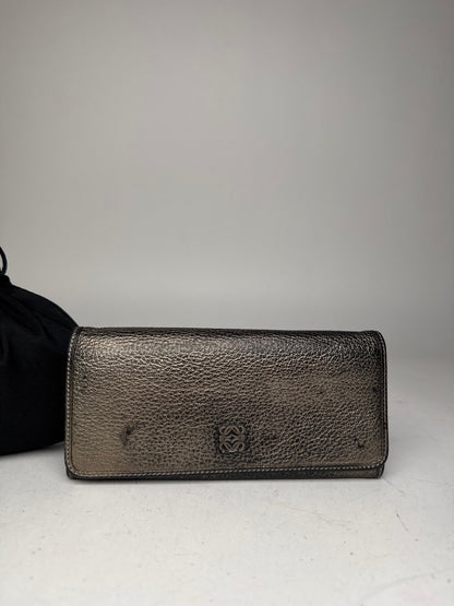 Vintage Loewe Madrid Leather Wallet Anthracite