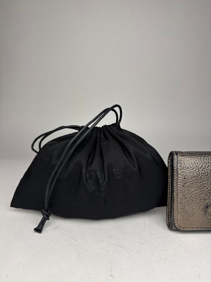 Vintage Loewe Madrid Leather Wallet Anthracite