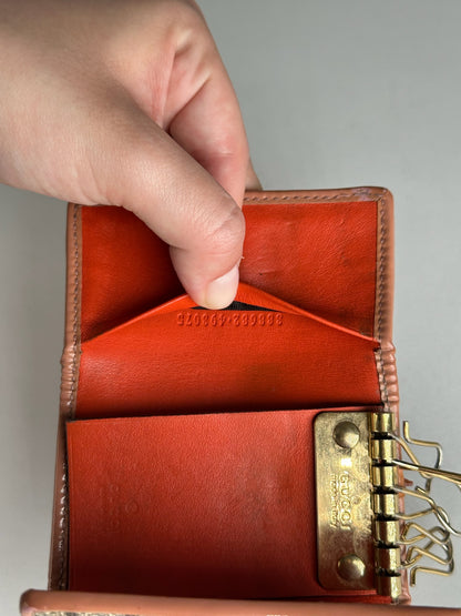 Vintage Gucci Leather Monogram Key Holder