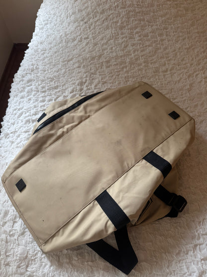 Vintage Chanel Sport Duffel Bag Black White