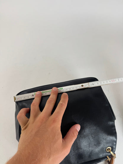 Sac vintage Gucci en cuir bambou noir