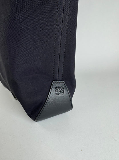 Vintage Loewe Madrid Leather neoprene bag navy black