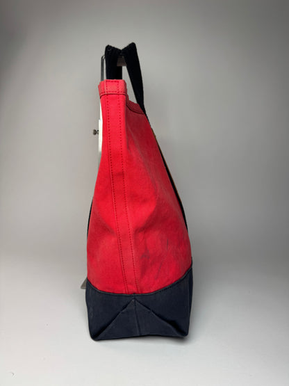 Vintage Marni Canvas Tote Bag Red Black Brown