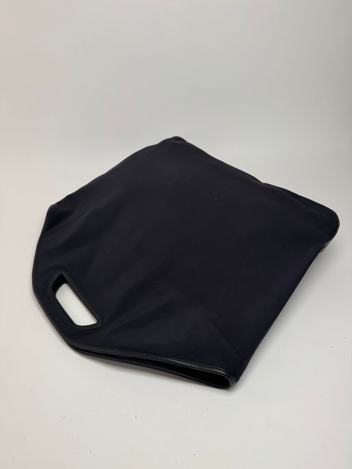 Vintage Loewe Madrid Leather neoprene bag navy black