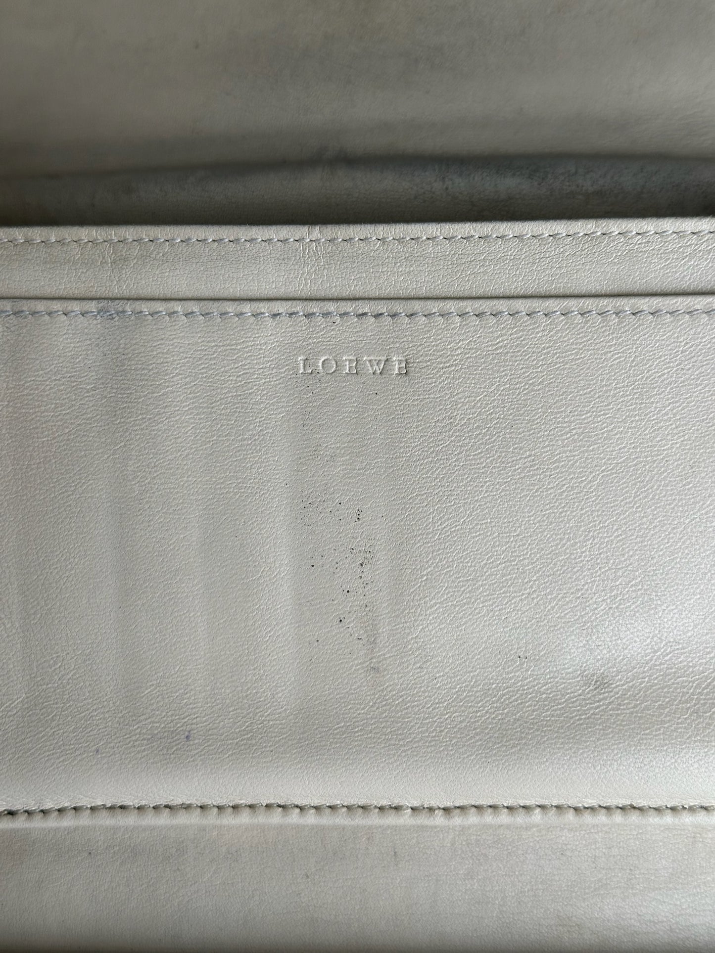 Vintage Loewe Madrid Leather Wallet Black