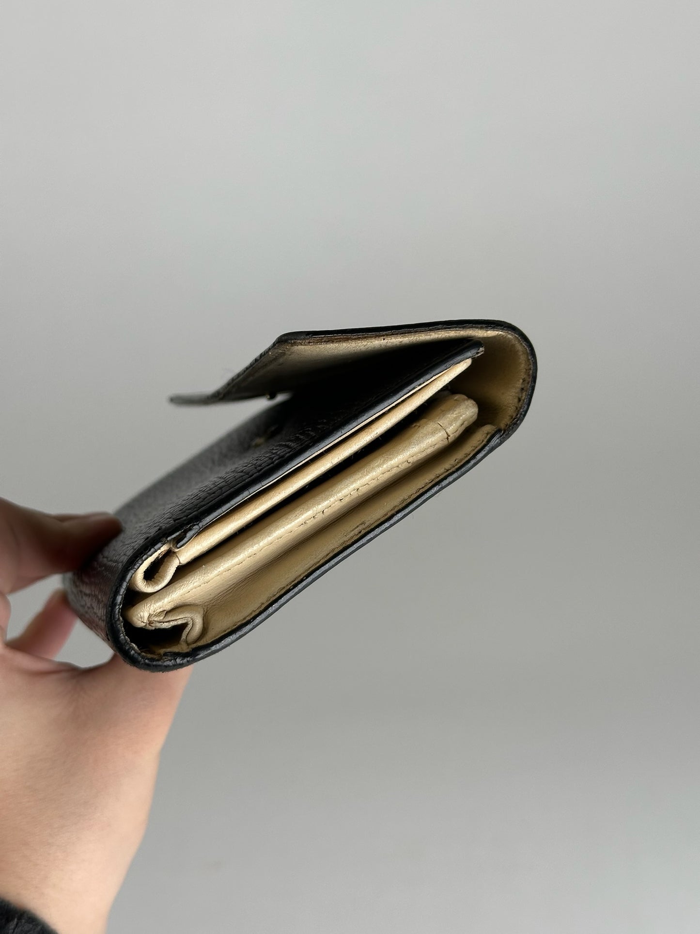 Vintage Loewe Madrid Leather Wallet Black