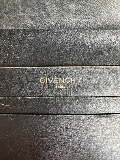Vintage Givenchy Patent Leather Wallet Black Gold