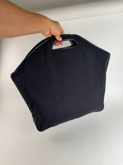 Vintage Loewe Madrid Leather neoprene bag navy black