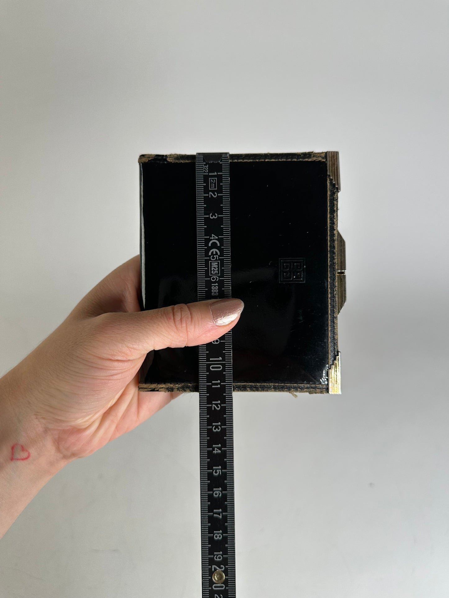 Vintage Givenchy Patent Leather Wallet Black Gold