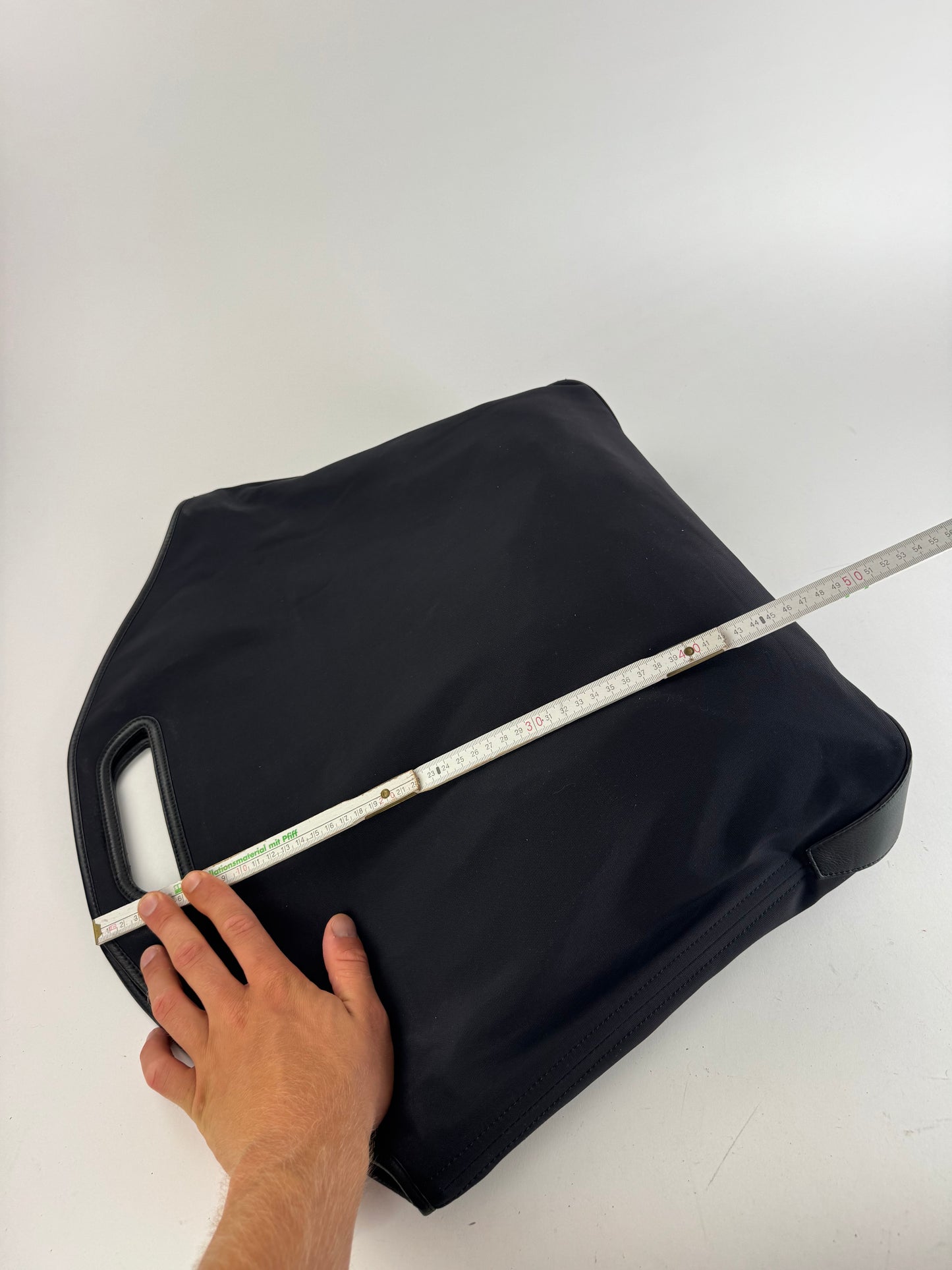 Vintage Loewe Madrid Leather neoprene bag navy black