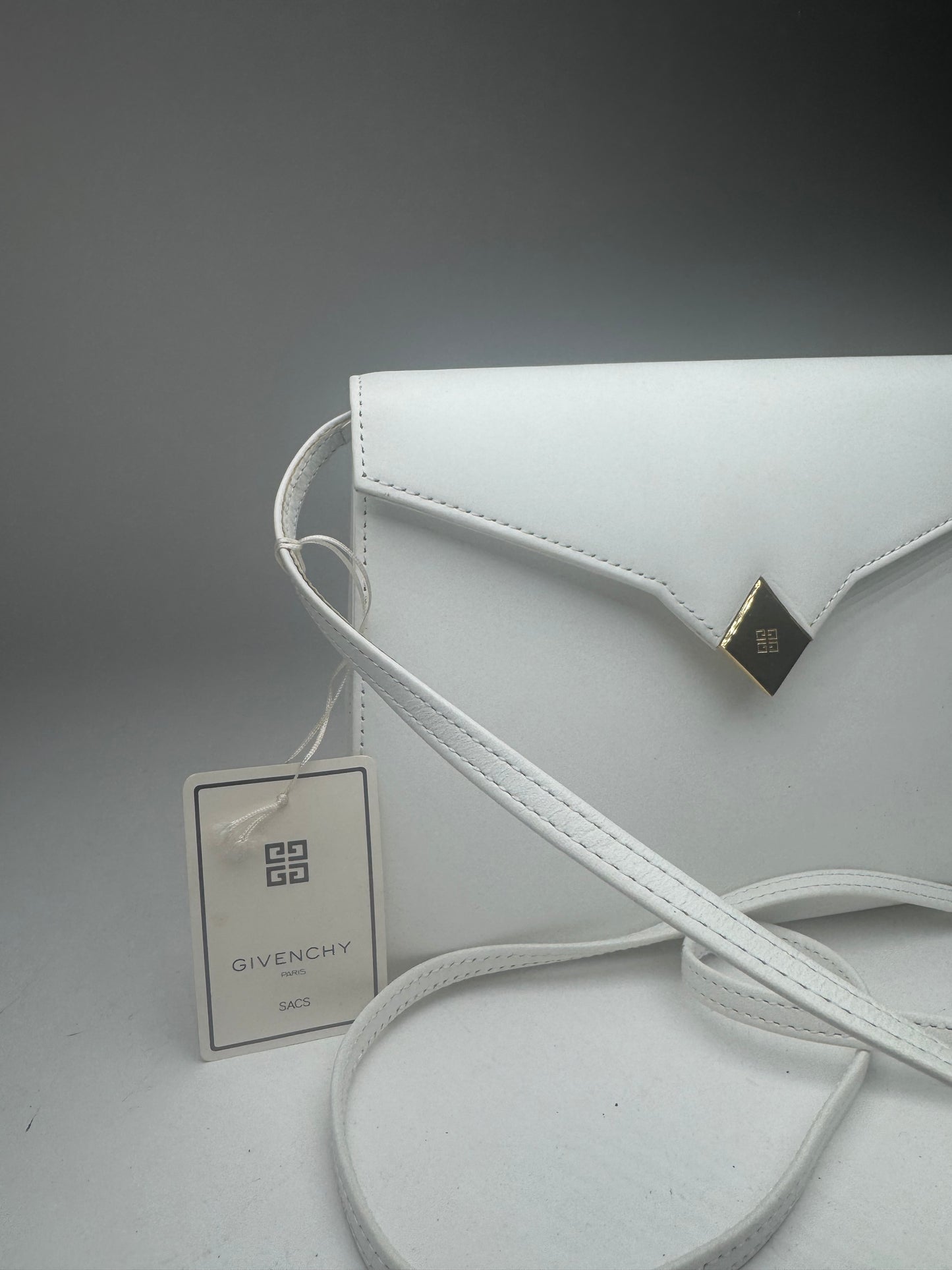 Vintage Givenchy 4G Leather Bag White