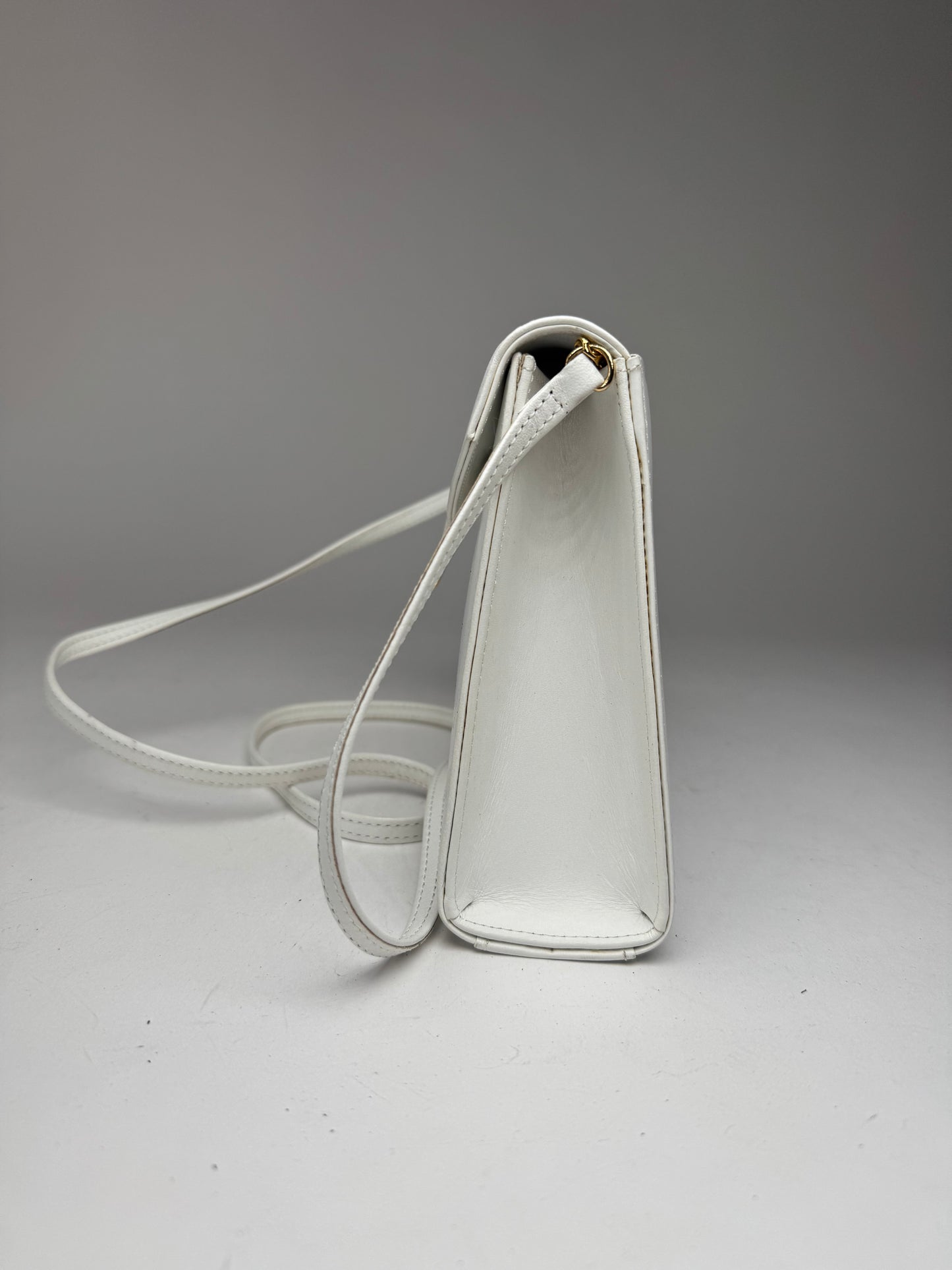 Vintage Givenchy 4G Leather Bag White