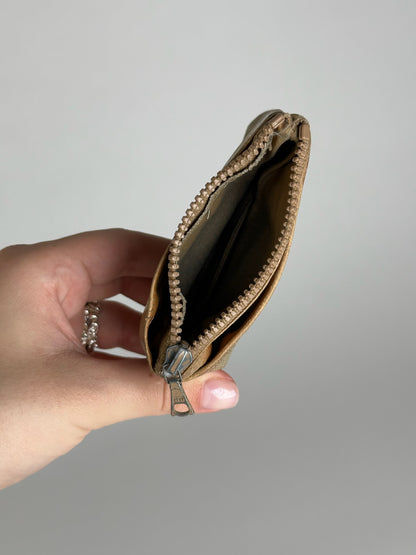 Vintage Celine Paris Leather Case / Card Holder Beige