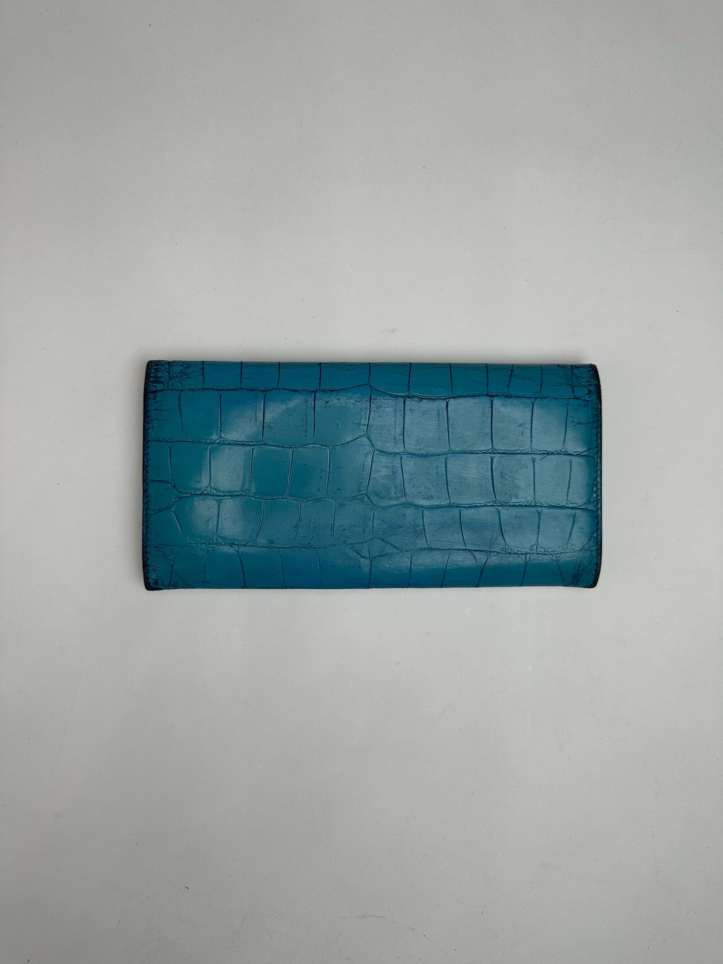 Vintage Miu Miu Leather Wallet Blue