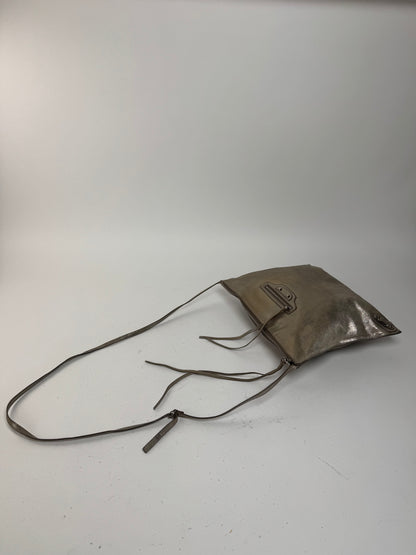 Sac de ville Balenciaga vintage en cuir gris argenté