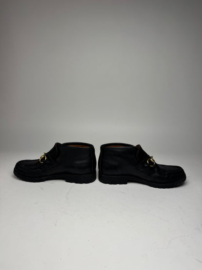 Vintage Gucci Leather Horsebit boots black EU36