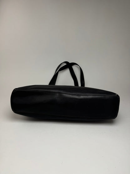 Sac vintage en cuir noir Salvatore Ferragamo