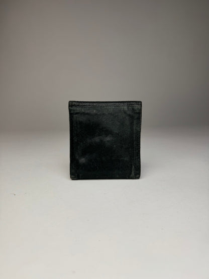 Vintage Dior Snake Emblossed Leather Wallet Black