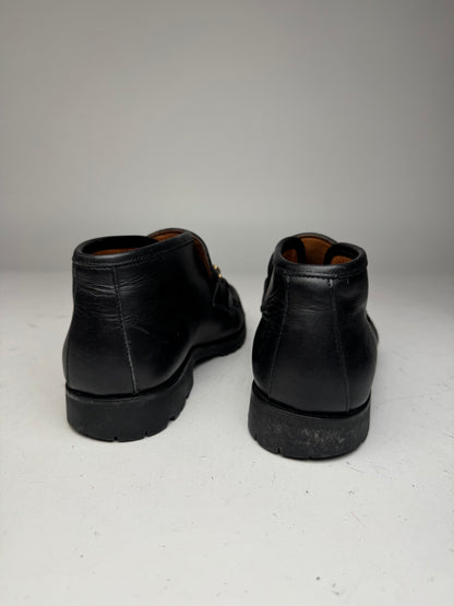 Vintage Gucci Leather Horsebit boots black EU36
