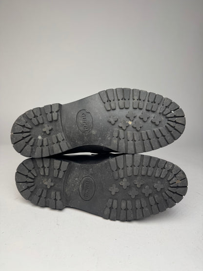 Vintage Gucci Leather Horsebit boots black EU36