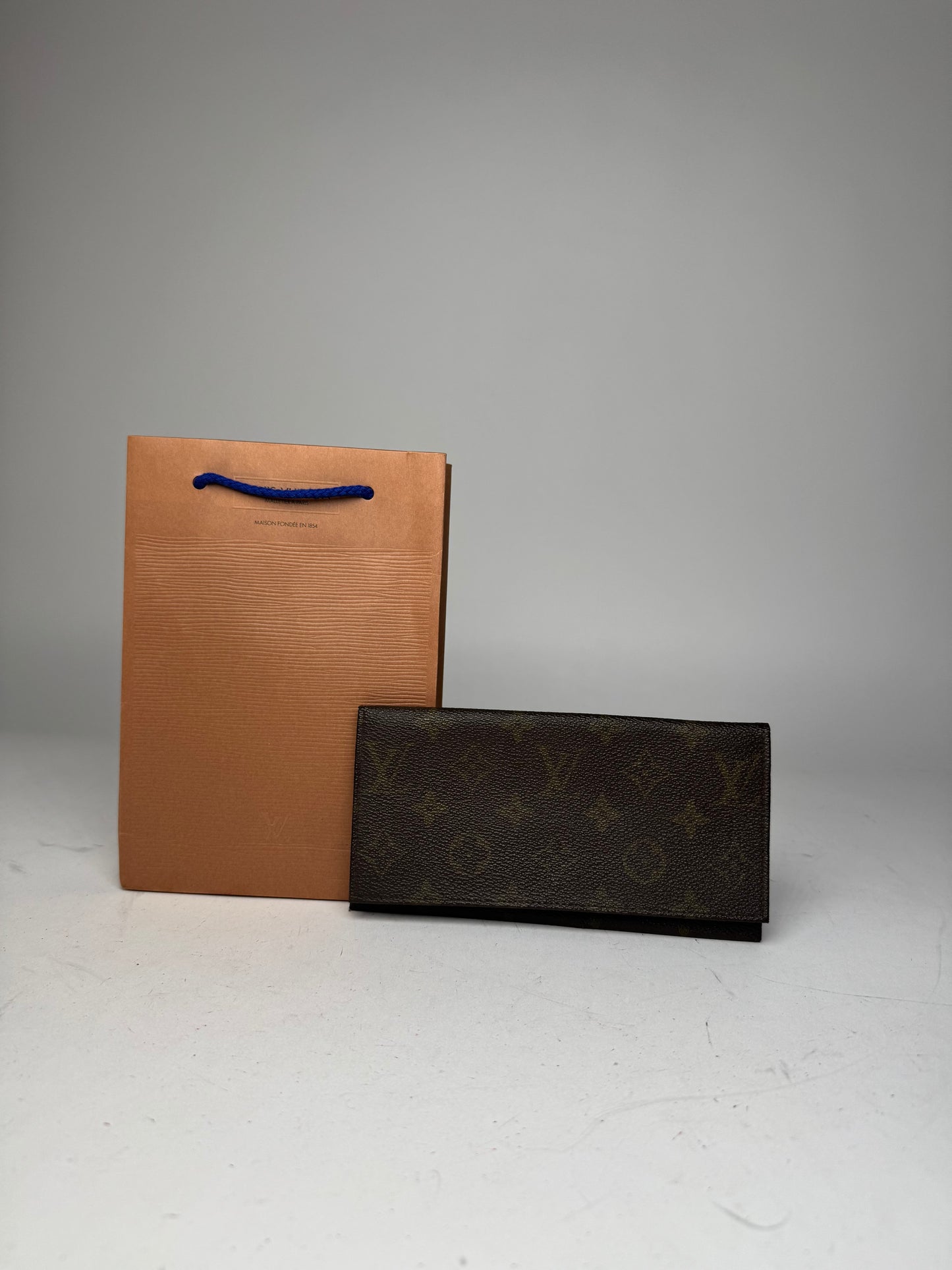 Vintage Louis Vuitton Monogram ID Holder / Card Holder Brown