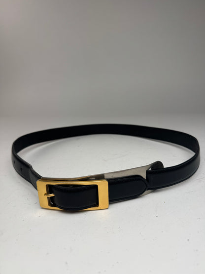 Vintage Gianni Versace Leather Belt black