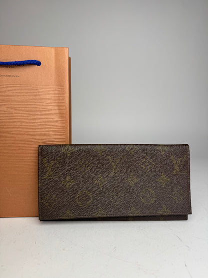 Vintage Louis Vuitton Monogram ID Holder / Card Holder Brown