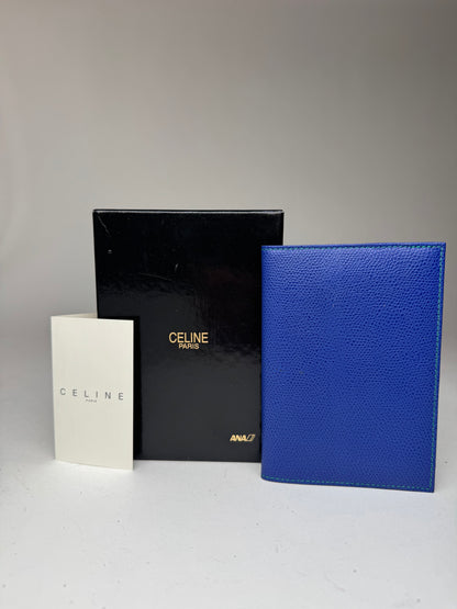 Vintage Celine Paris leather Card Holder / ID holder blue