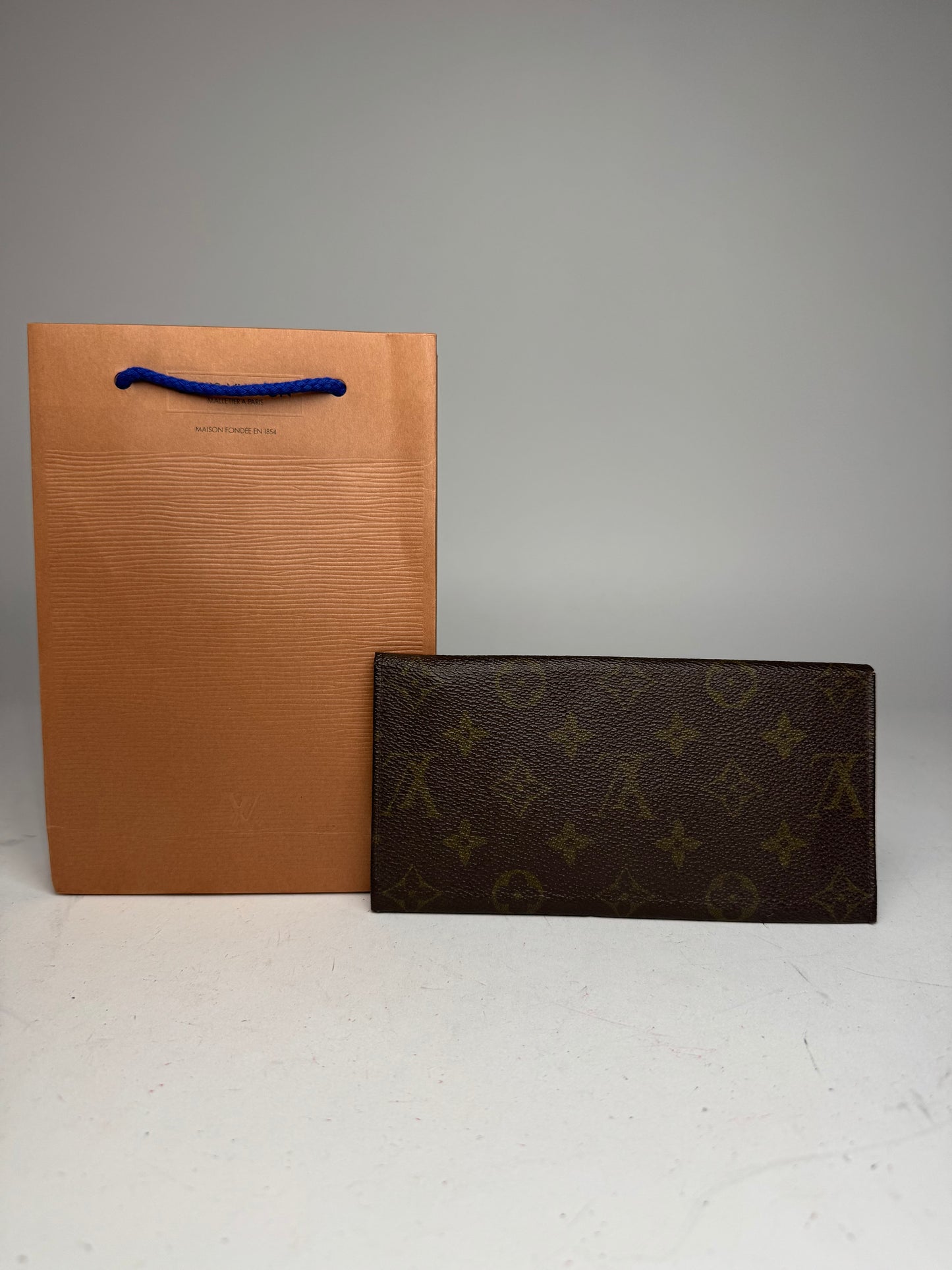 Vintage Louis Vuitton Monogram ID Holder / Card Holder Brown