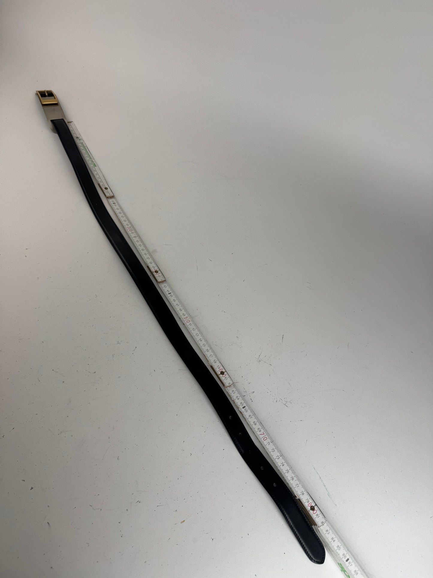 Vintage Gianni Versace Leather Belt black