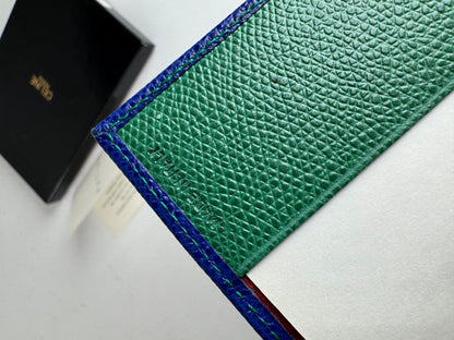 Vintage Celine Paris leather Card Holder / ID holder blue