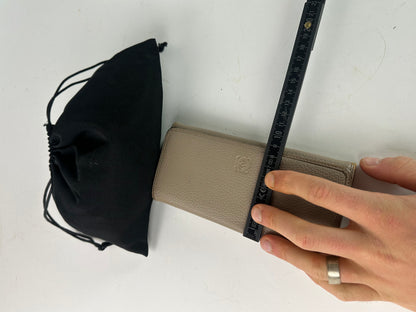 Vintage Loewe Leather Long Wallet Beige