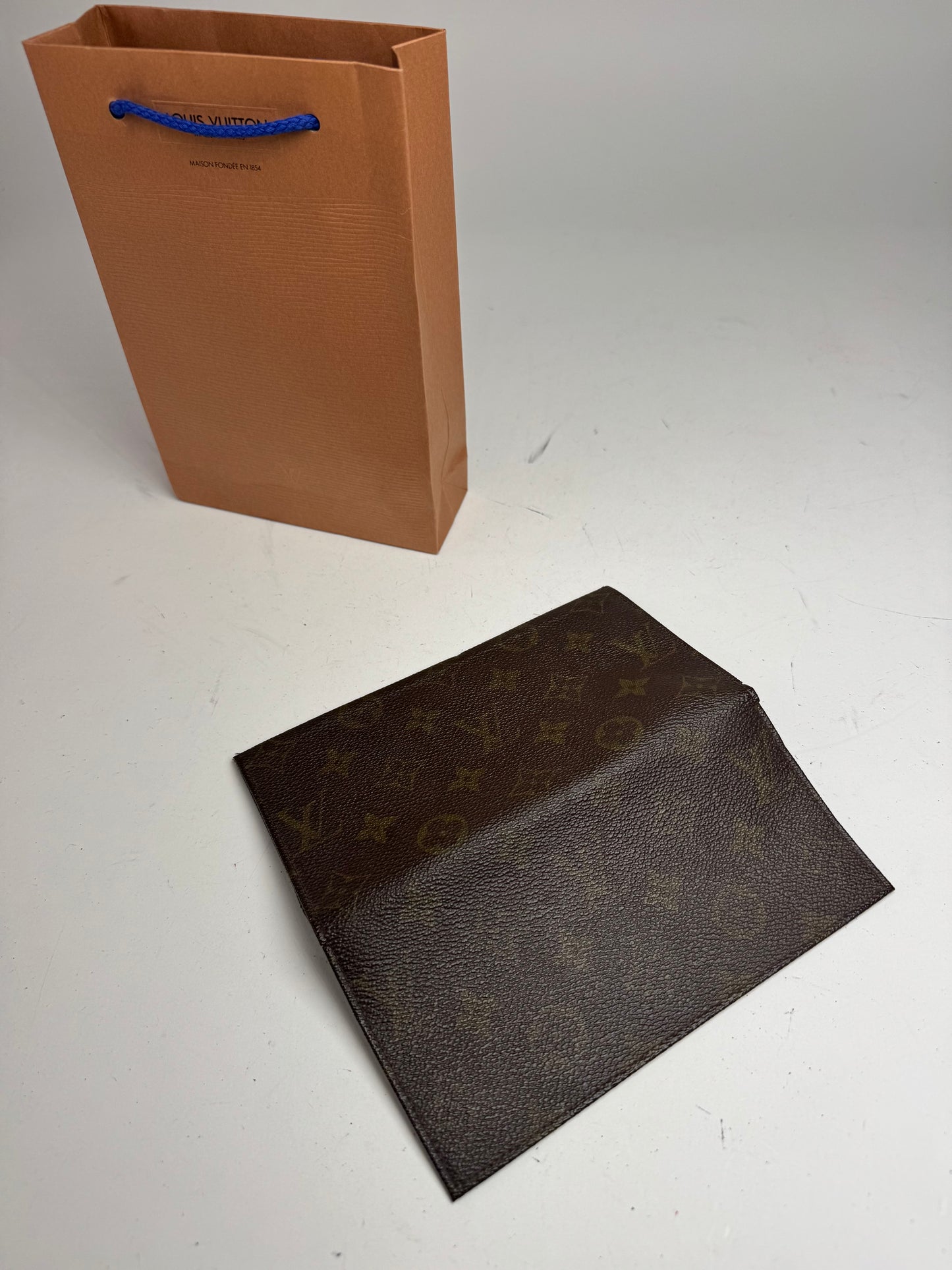 Vintage Louis Vuitton Monogram ID Holder / Card Holder Brown