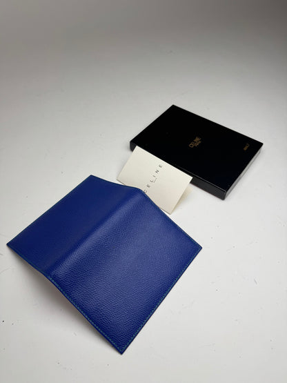 Vintage Celine Paris leather Card Holder / ID holder blue
