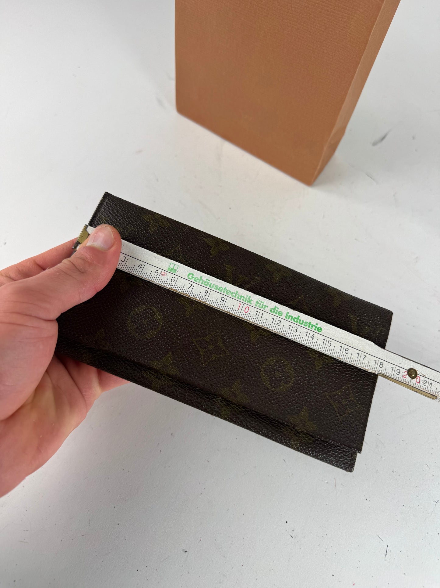 Vintage Louis Vuitton Monogram ID Holder / Card Holder Brown