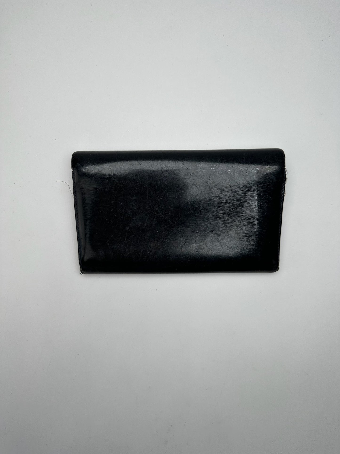 Vintage Cartier Panthere Leather Wallet Black