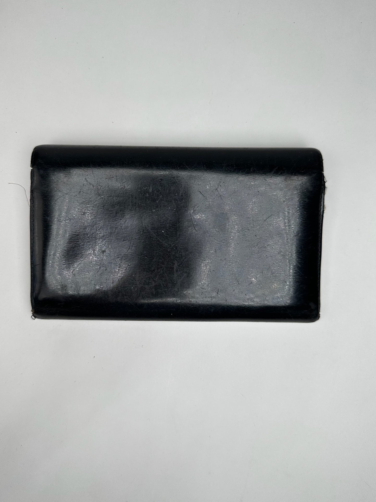 Vintage Cartier Panthere Leather Wallet Black