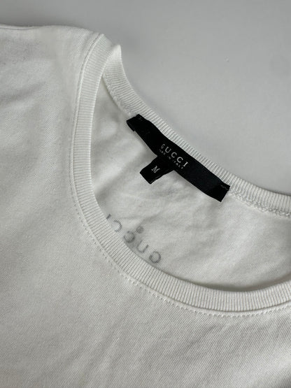 Vintage Gucci White Crewneck Shirt M